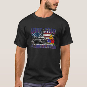 Veteraan 49e Gepantserde Divisie Lone Star Vintage T-shirt