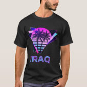 Veteraan 80 van Irak palm Tree Retro Iraqi Ancestr T-shirt (Voorkant)