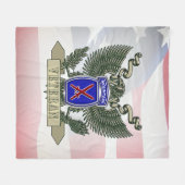 Veteraan, afdeling 10e bergstreek fleece deken (Voorkant (Horizontaal))