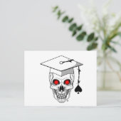 Veteraan afstuderen schedel briefkaart (Staand voorkant)