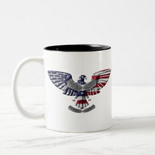 Veteraan Amerikaanse Adelaar “Trotse Dienaar” Tweekleurige Koffiemok