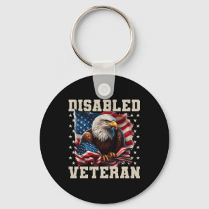 Veteraan Amerikaanse Vlag Militair Soldaat Ve Sleutelhanger