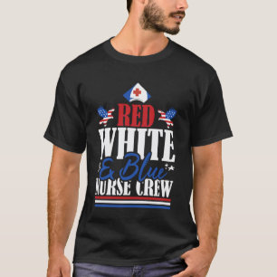 Veteraan Amerikaanse vlag rood wit en blauw verple T-shirt