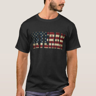 Veteraan Amerikaanse vlag T-shirt