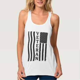 Veteraan Amerikaanse Vlag Vintage Vector T-shirt O
