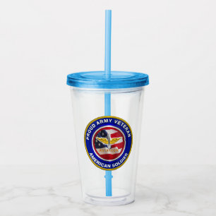 Veteraan Aviation Soldaat Proud Army Acryl Drinkbeker