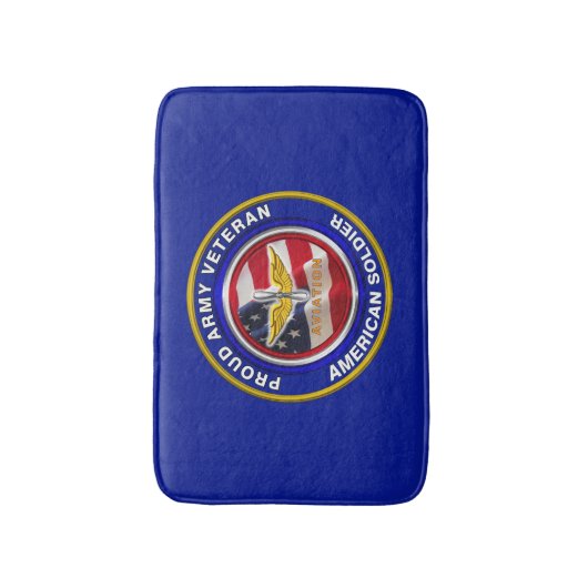 Veteraan Aviation Soldaat Proud Army Badmat (Voorkant Verticaal)