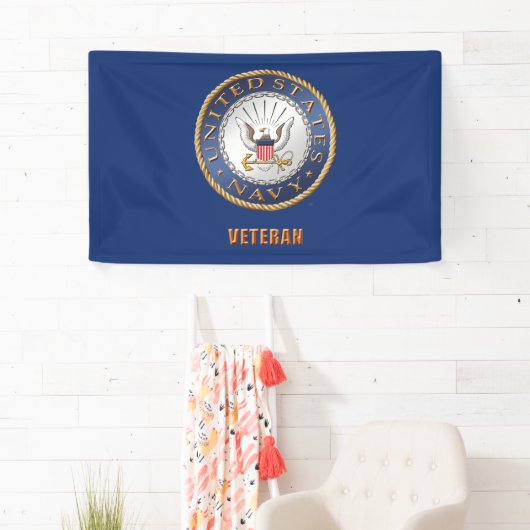 Veteraan Banner van de Amerikaanse marine (Insitu)