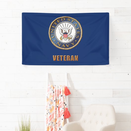 Veteraan Banner van de Amerikaanse marine (Insitu)