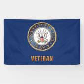 Veteraan Banner van de Amerikaanse marine (Horizontaal)