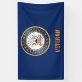 Veteraan Banner van de Amerikaanse marine (Verticaal)