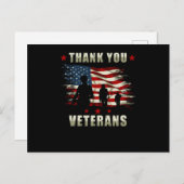 Veteraan Bedankt VS Briefkaart (Voorkant / Achterkant)