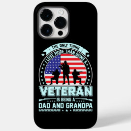 Veteraan Being a Dad en Opa USA Veterans Day Case-Mate iPhone 14 Pro Max Hoesje