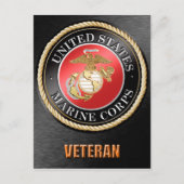 Veteraan Briefkaart van het US Marine Corps (Voorkant)
