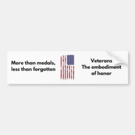 Veteraan Bumpersticker - Embodiment of Honor