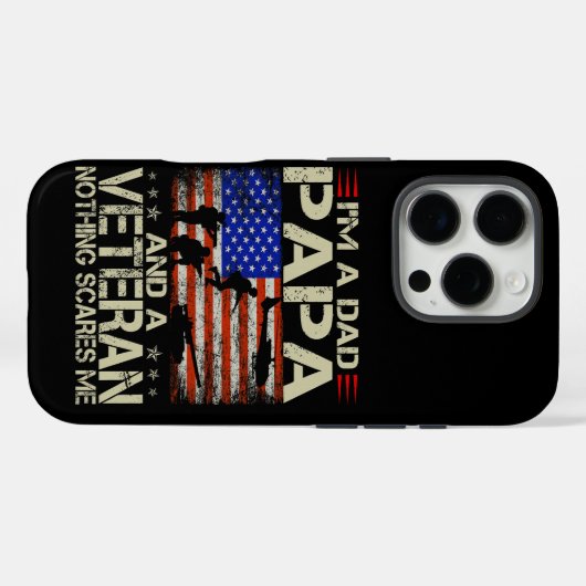 Veteraan Case-Mate iPhone Case (Achterkant (horizontaal))