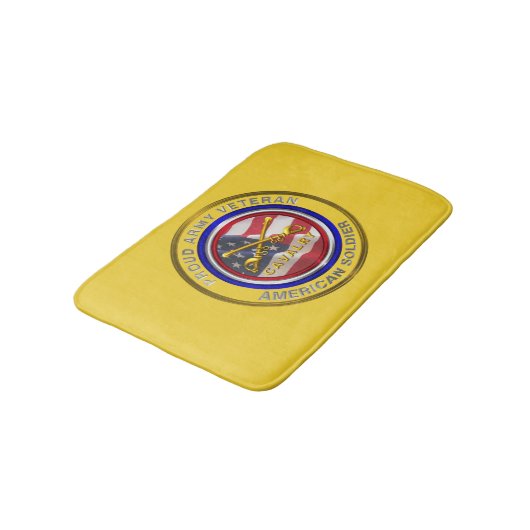 Veteraan Cavalry Soldaat van het leger Badmat (Gekanteld)