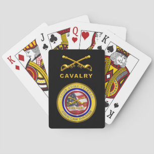 Veteraan Cavalry Soldaat van het leger Pokerkaarten