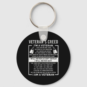 Veteraan credo patriot oorlog VS eed opa Sleutelhanger