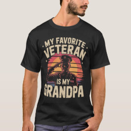 Veteraan Day Favoriete veteraan is mijn opa T-shirt