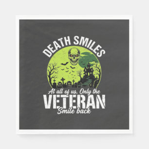 Veteraan Dood Lacht Halloween Ontwerp_1 Servet