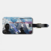 Veteraan en American Flag Gepersonaliseerd Bagagel Bagagelabel (Achterkant horizontaal)