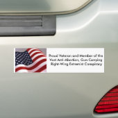 Veteraan en lid van de groep bumpersticker (Op auto)