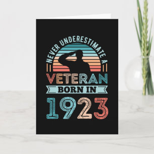 Veteraan, geboren in 1923 100th Birthday Militaire Kaart