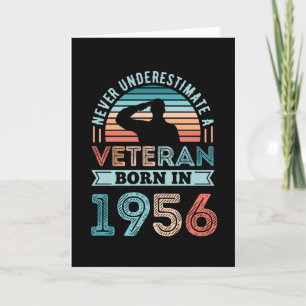 Veteraan, geboren in 1956 70e verjaardag Militaire Kaart