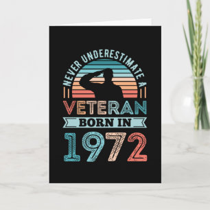 Veteraan, geboren in 1972 50e verjaardag Militaire Kaart