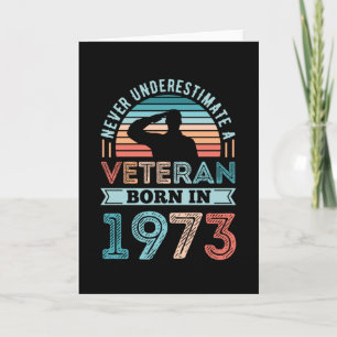Veteraan, geboren in 1973 50e verjaardag Militaire Kaart