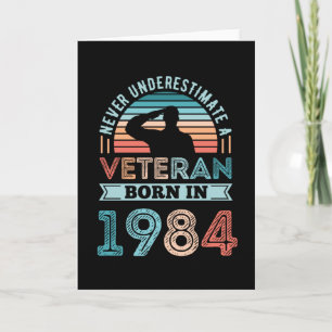 Veteraan, geboren in 1984 40th Birthday Militaire Kaart