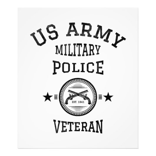 Veteraan gepensioneerde politieagent foto afdruk (Voorkant)