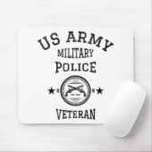 Veteraan gepensioneerde politieagent muismat (Met muis)