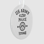 Veteraan gepensioneerde politieagent ornament (voorkant)