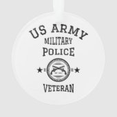 Veteraan gepensioneerde politieagent ornament (achterkant)