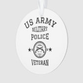 Veteraan gepensioneerde politieagent ornament (voorkant)