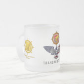 Veteraan Gepersonaliseerd Eagle, transportkorps Matglas Koffiemok (Voorkant links)