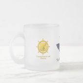 Veteraan Gepersonaliseerd Eagle, transportkorps Matglas Koffiemok (Links)