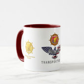 Veteraan Gepersonaliseerd Eagle, transportkorps Mok (Voorkant links)