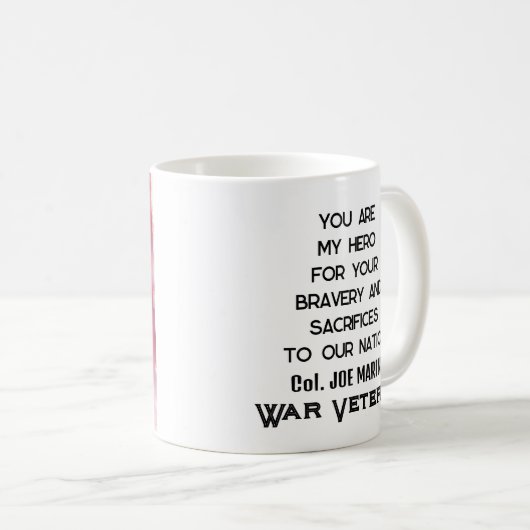 Veteraan Hero Soldier 4 juli Onafhankelijkheidsdag Koffiemok (Voorkant rechts)