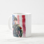 Veteraan Hero Soldier 4 juli Onafhankelijkheidsdag Koffiemok (Voorkant links)