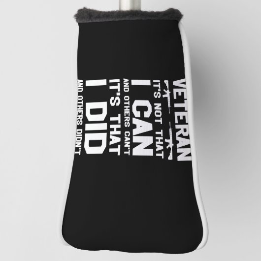 veteraan het is niet dat ik kan en anderen niet da golfheadcover (Draai 90)
