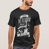 Veteraan houdt van muziek t-shirt (Voorkant)