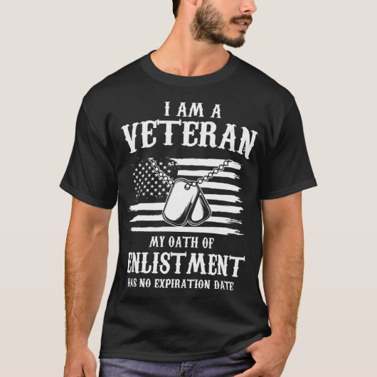 Veteraan - IK BEN VETERAN T-shirt (Voorkant)