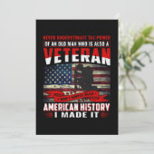 Veteraan ik lees niet alleen de Amerikaanse geschi Save The Date (Staand voorkant)