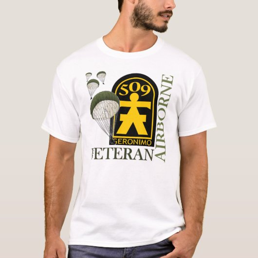 Veteraan in de lucht - 509e PIR T-shirt (Voorkant)