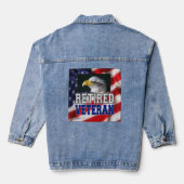 Veteraan in ruste denim jacket (Achterkant)