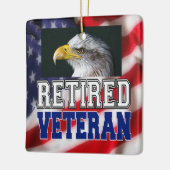 Veteraan in ruste keramisch ornament (Links)