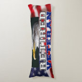 Veteraan in ruste lichaamskussen (Voorkant Verticaal)